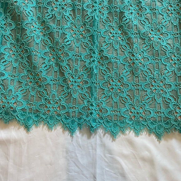 DKNY Women Lace Dress | Aqua | Size 4 | Like New | 3/4 Sleeves - Picture 6 of 11